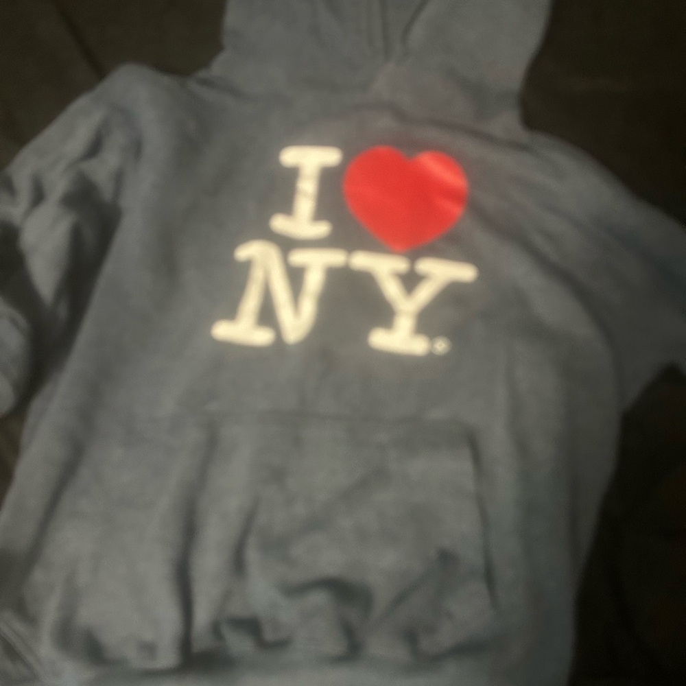 Blue I Love NY Hoodie